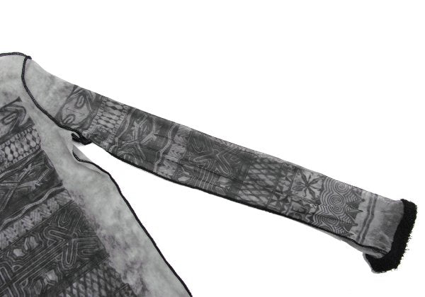 Jean Paul GAULTIER HOMME Powernet Graphic Shirt Gray Size 48