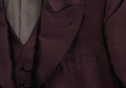 Jean Paul GAULTIER HOMME Poly Blend Jacket Wine Size 48
