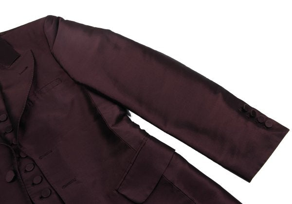 Jean Paul GAULTIER HOMME Poly Blend Jacket Wine Size 48