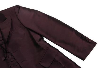 Jean Paul GAULTIER HOMME Poly Blend Jacket Wine Size 48