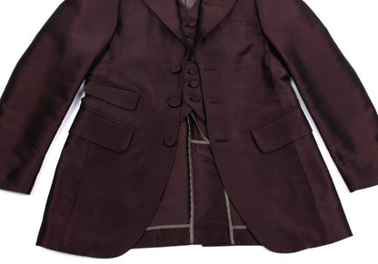 Jean Paul GAULTIER HOMME Poly Blend Jacket Wine Size 48
