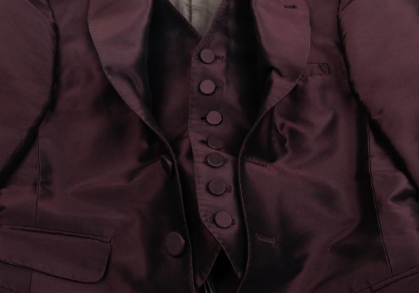 Jean Paul GAULTIER HOMME Poly Blend Jacket Wine Size 48