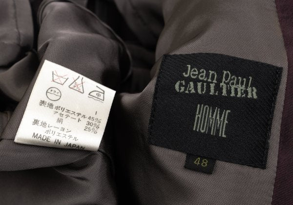 Jean Paul GAULTIER HOMME Poly Blend Jacket Wine Size 48