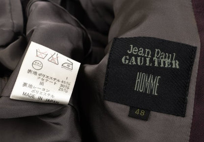 Jean Paul GAULTIER HOMME Poly Blend Jacket Wine Size 48