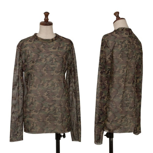 Jean Paul GAULTIER CLASSIQUE Camo Powernet Top Size 48