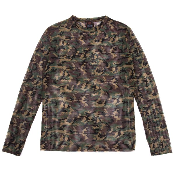 Jean Paul GAULTIER CLASSIQUE Camo Powernet Top Size 48