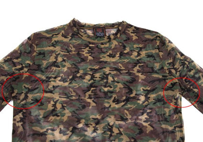 Jean Paul GAULTIER CLASSIQUE Camo Powernet Top Size 48