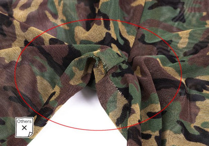 Jean Paul GAULTIER CLASSIQUE Camo Powernet Top Size 48