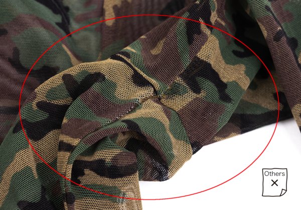 Jean Paul GAULTIER CLASSIQUE Camo Powernet Top Size 48