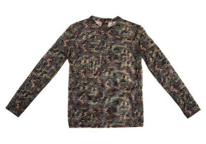 Jean Paul GAULTIER CLASSIQUE Camo Powernet Top Size 48