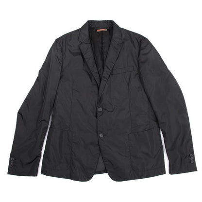 PRADA SPORT Nylon Padded Tailored Blazer Black Size 54