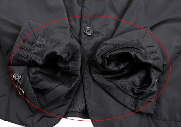 PRADA SPORT Nylon Padded Tailored Blazer Black Size 54