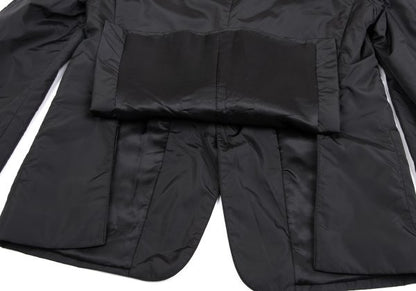 PRADA SPORT Nylon Padded Tailored Blazer Black Size 54