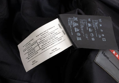 PRADA SPORT Nylon Padded Tailored Blazer Black Size 54