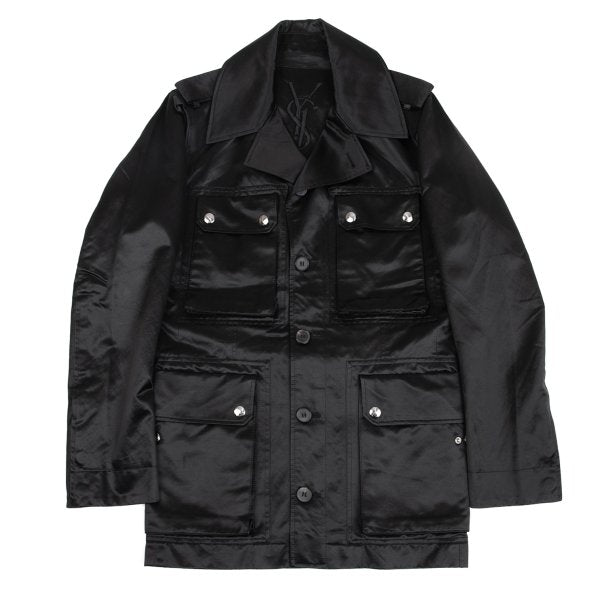 Yves Saint Laurent rive gauche Cotton Jacket Black Size 44