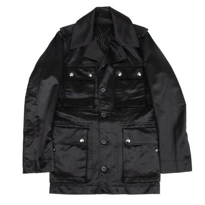 Yves Saint Laurent rive gauche Cotton Jacket Black Size 44