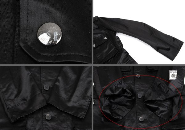 Yves Saint Laurent rive gauche Cotton Jacket Black Size 44