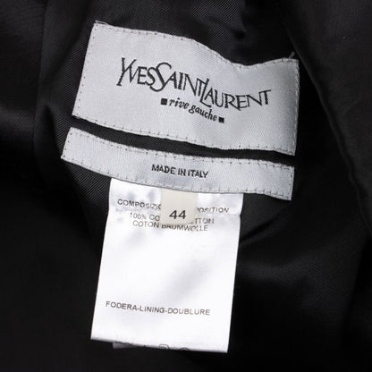 Yves Saint Laurent rive gauche Cotton Jacket Black Size 44