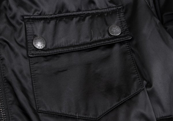 HUGO BOSS Detachable Fur Flap Pocket Jacket Black Size L