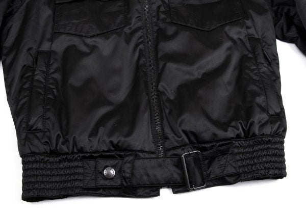 HUGO BOSS Detachable Fur Flap Pocket Jacket Black Size L