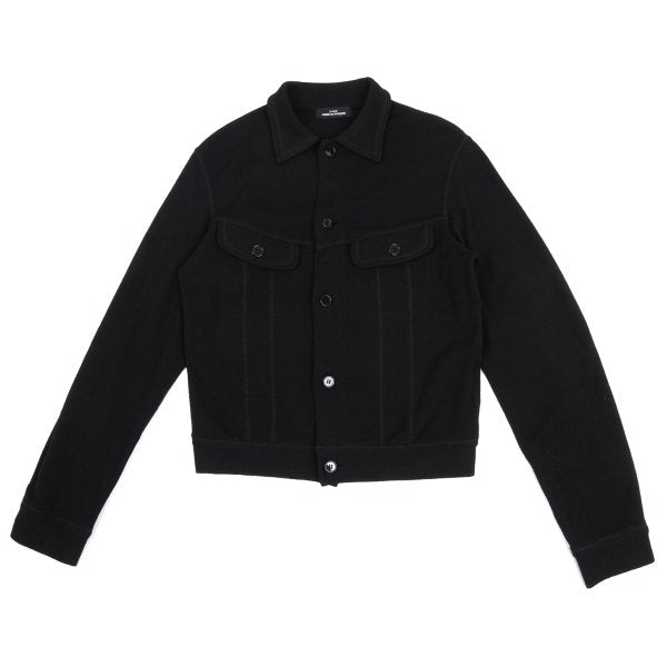 tricot COMME des GARCONS Wool Knit Jacket Black Size M
