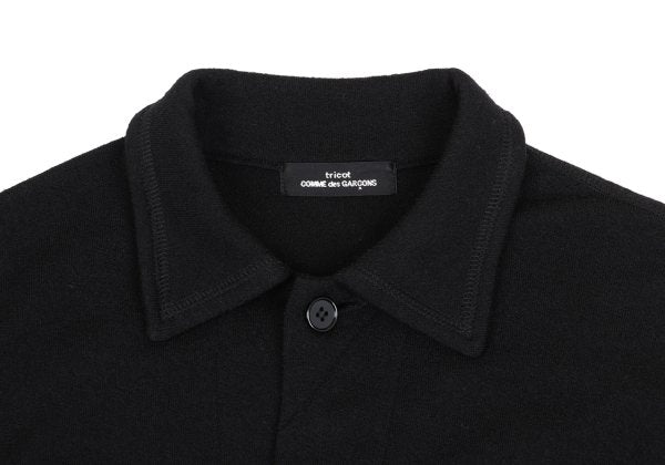 tricot COMME des GARCONS Wool Knit Jacket Black Size M