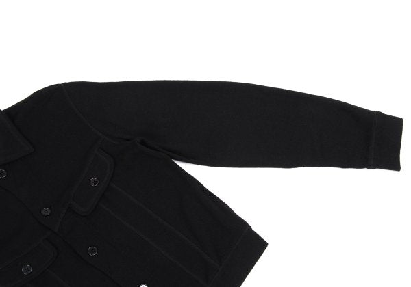tricot COMME des GARCONS Wool Knit Jacket Black Size M