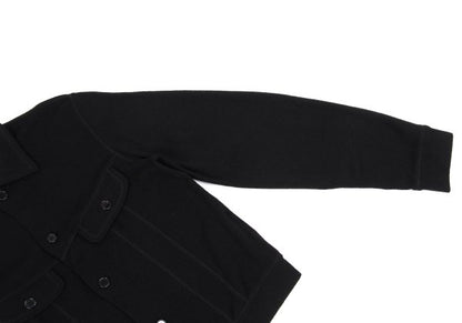 tricot COMME des GARCONS Wool Knit Jacket Black Size M