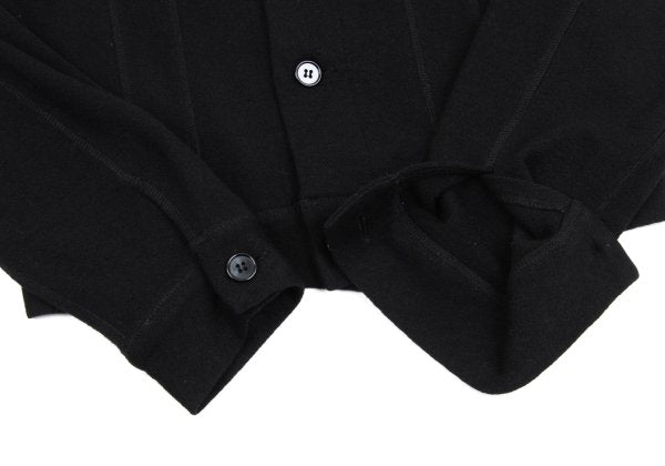 tricot COMME des GARCONS Wool Knit Jacket Black Size M