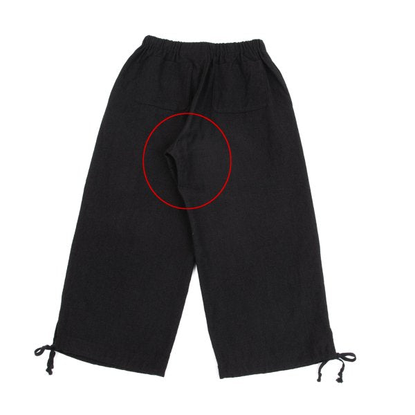 COMME des GARCONS Wool Fulled Hem String Ring Black Size M