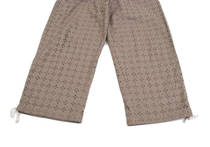 tricot COMME des GARCONS Cotton Floral Pants Brown Size M