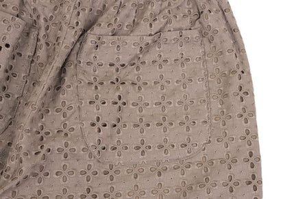 tricot COMME des GARCONS Cotton Floral Pants Brown Size M