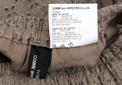 tricot COMME des GARCONS Cotton Floral Pants Brown Size M