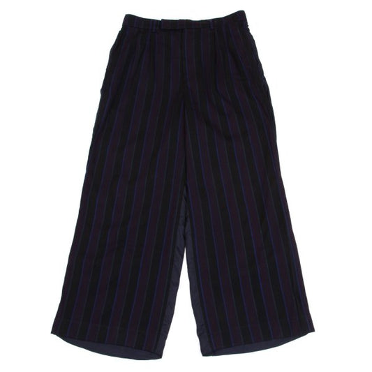 COMME des GARCONS Dyed Stripe Mixed Pants Blue Size M