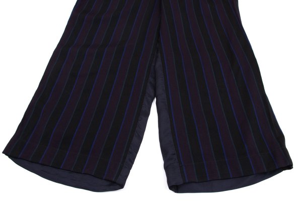 COMME des GARCONS Dyed Stripe Mixed Pants Blue Size M