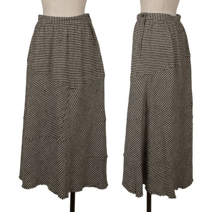 tricot COMME des GARCONS Houndstooth Black Ivory Skirt Size M