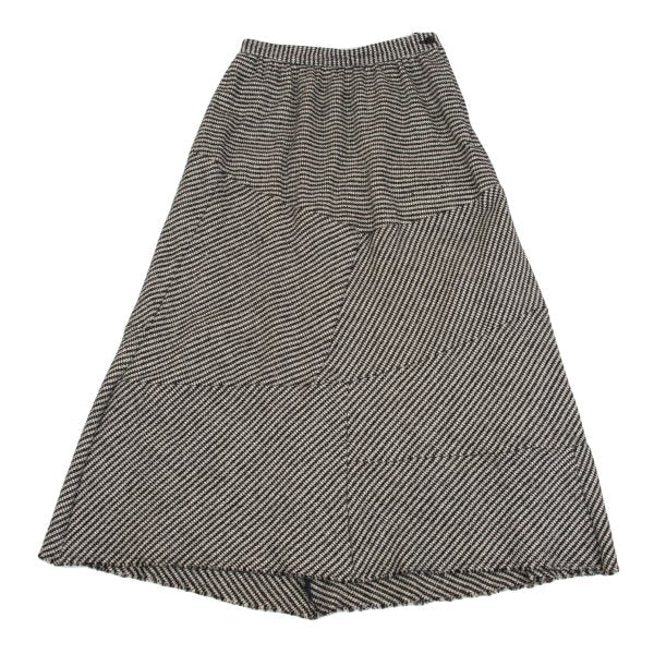 tricot COMME des GARCONS Houndstooth Black Ivory Skirt Size M