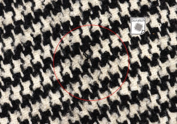 tricot COMME des GARCONS Houndstooth Black Ivory Skirt Size M