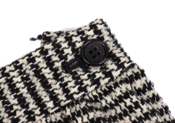 tricot COMME des GARCONS Houndstooth Black Ivory Skirt Size M