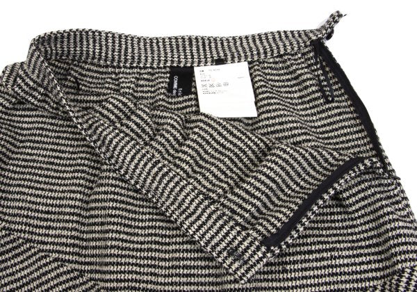 tricot COMME des GARCONS Houndstooth Black Ivory Skirt Size M