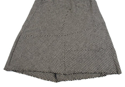 tricot COMME des GARCONS Houndstooth Black Ivory Skirt Size M