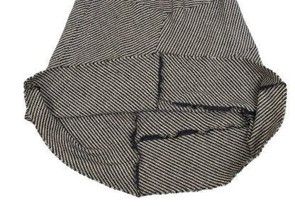 tricot COMME des GARCONS Houndstooth Black Ivory Skirt Size M