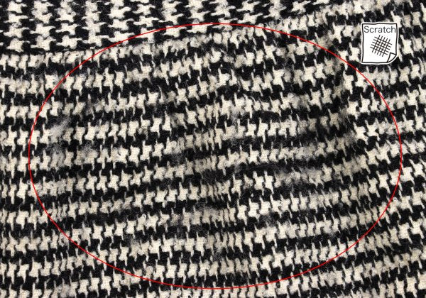 tricot COMME des GARCONS Houndstooth Black Ivory Skirt Size M