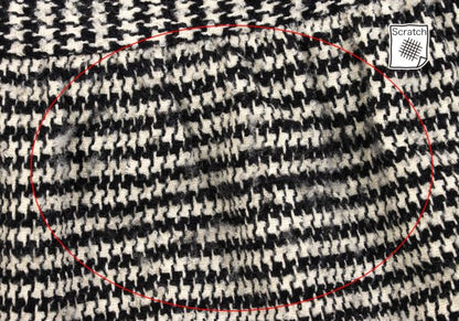 tricot COMME des GARCONS Houndstooth Black Ivory Skirt Size M