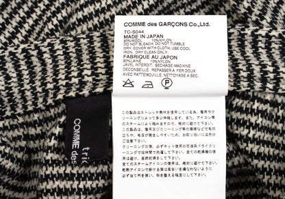 tricot COMME des GARCONS Houndstooth Black Ivory Skirt Size M