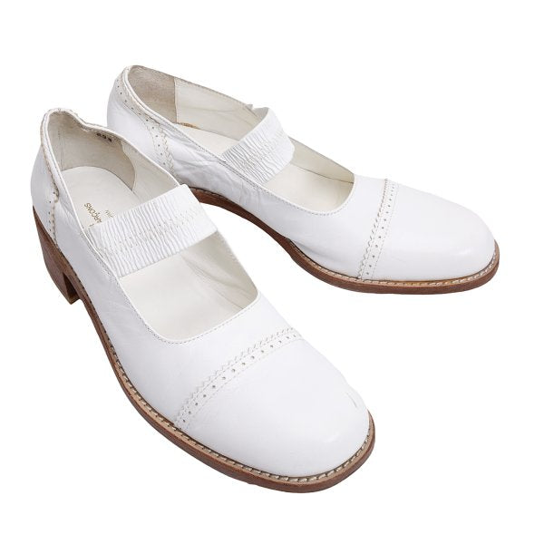 tricot COMME des GARCONS Leather Heels White Size 23.5CM