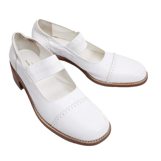 tricot COMME des GARCONS Leather Heels White Size 23.5CM