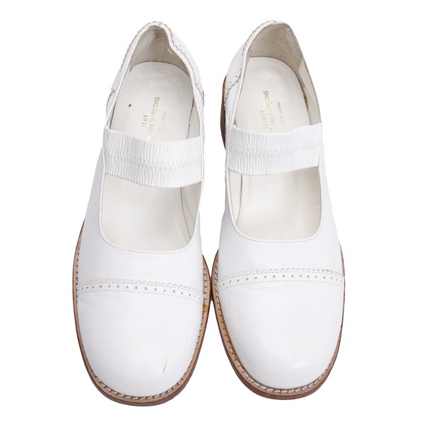 tricot COMME des GARCONS Leather Heels White Size 23.5CM