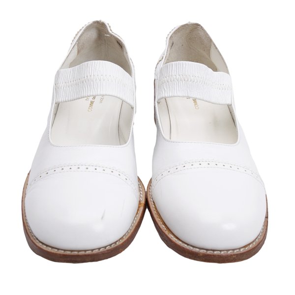 tricot COMME des GARCONS Leather Heels White Size 23.5CM