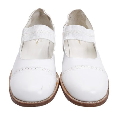 tricot COMME des GARCONS Leather Heels White Size 23.5CM